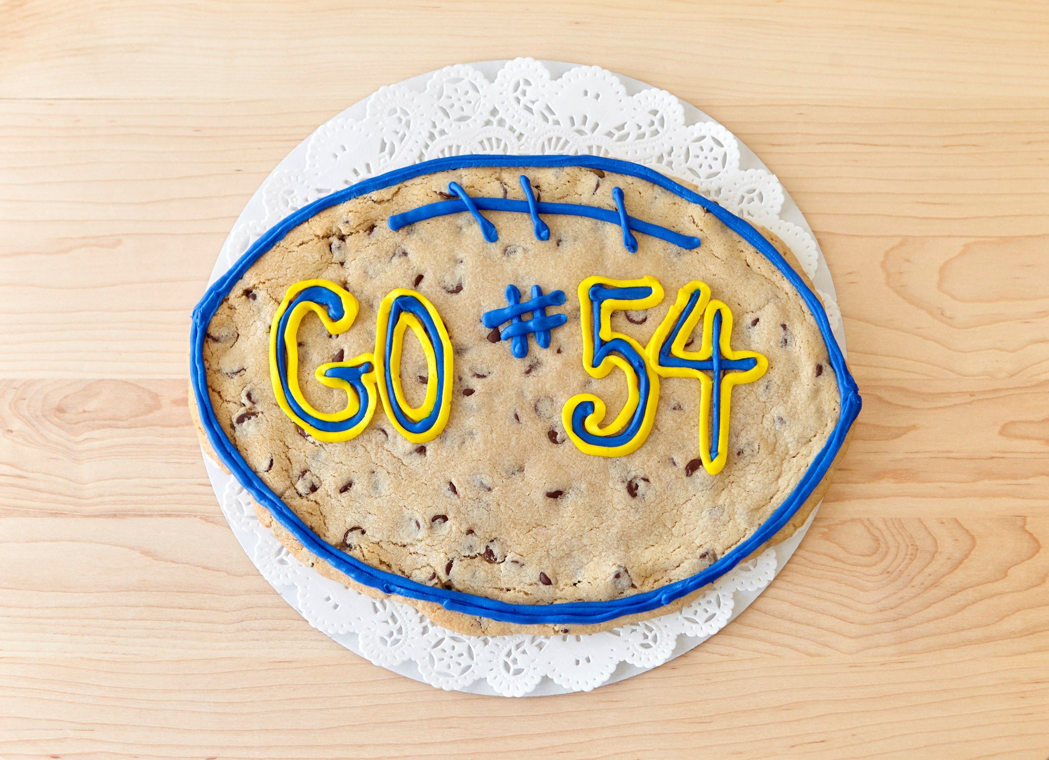 Football Cookie Cake | JD's Chippery